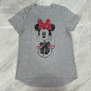 Women’s Disney Minnie Mouse Graphic Short Sleeve High Low T-Shirt Size Small